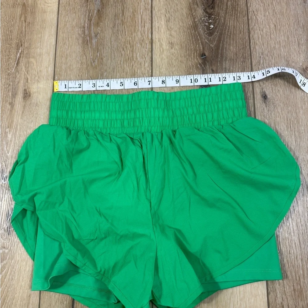 All in Motion Women’s Green Athletic Shorts Biker Liner Size Small